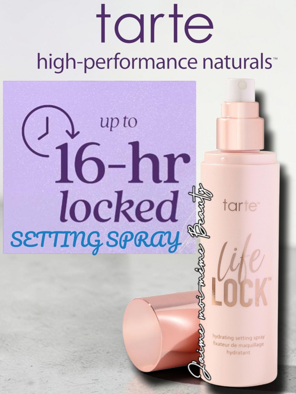 Tarte Life Lock Hydrating Setting Spray - Pink